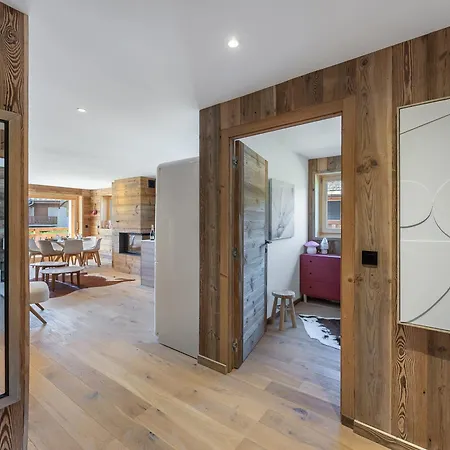 דירה Lumineux De 100 M² Avec Balcon, Proche Centre Megeve, 4 Adultes Et 2 Enfants - Fr-1-569-87 מגב